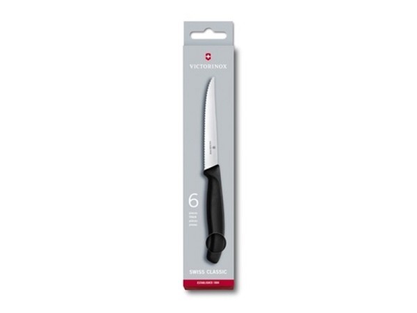 Victorinox Steakmessen zwart 6 stuks in doos