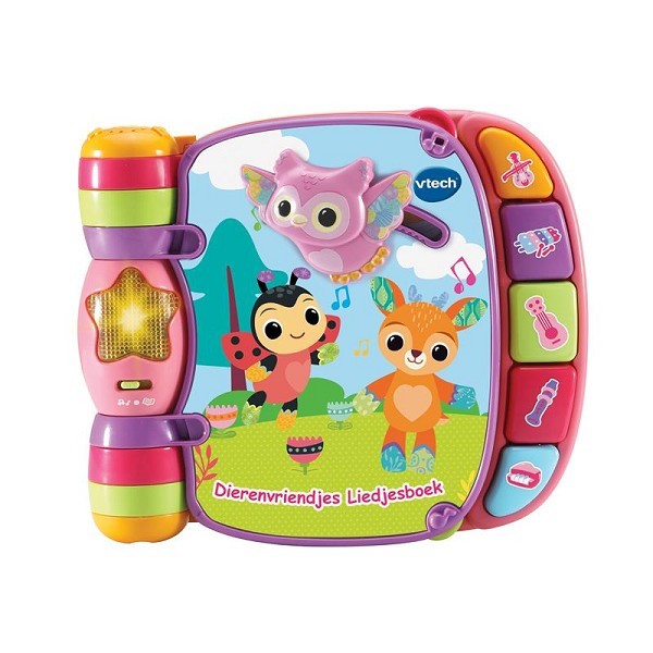 Vtech Dierenvriendjes Liedjesboek roze