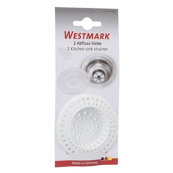 Westmark afvoerzeefje kunststof 2 stuks Ø70mm x10mm