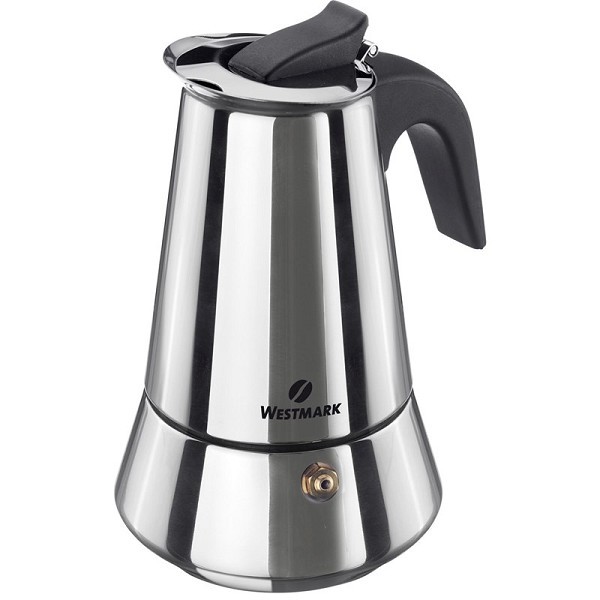 Westmark Espressokan percolator Brasilia plus 6-kops geschikt voor alle warmtebronnen ook Inductie.