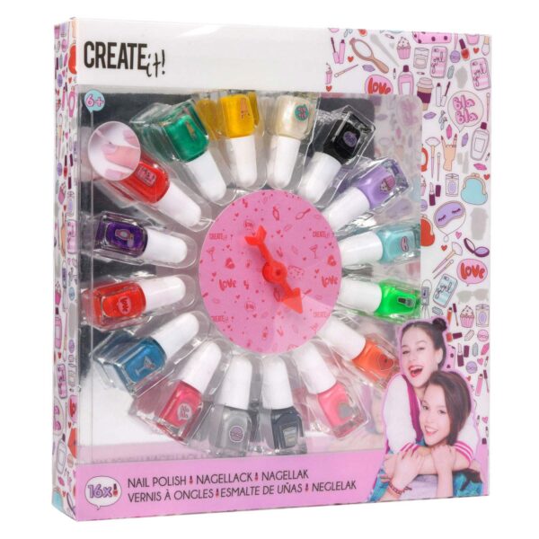 Create It! Nagellakset met Keuzerad, 16st.