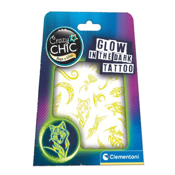 Clementoni Crazy Chic - Urban Tattoos Glow in the Dark