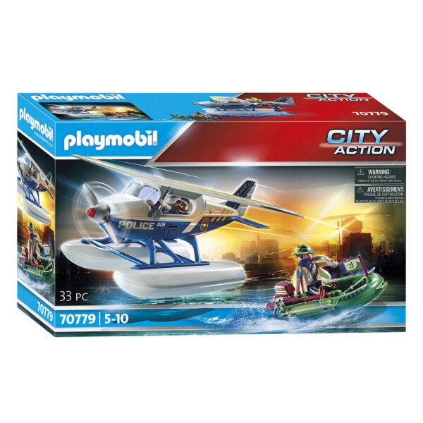 Playmobil City Action Politiewatervliegtuig Achtervolging -