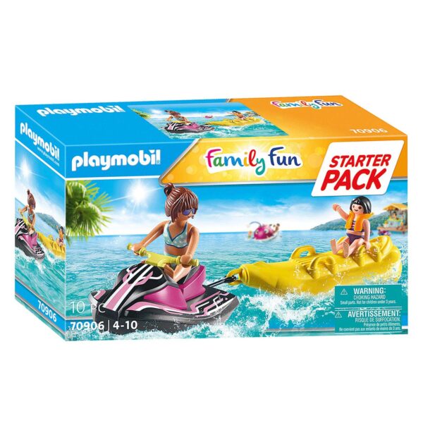 Playmobil Family Fun Starterset Waterscooter met Bananenboot