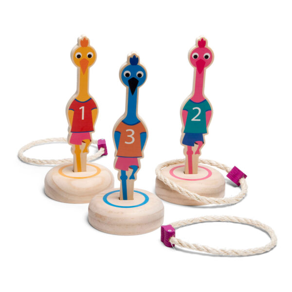 BS Toys Ringwerpen Vogels Hout  - Werpspel