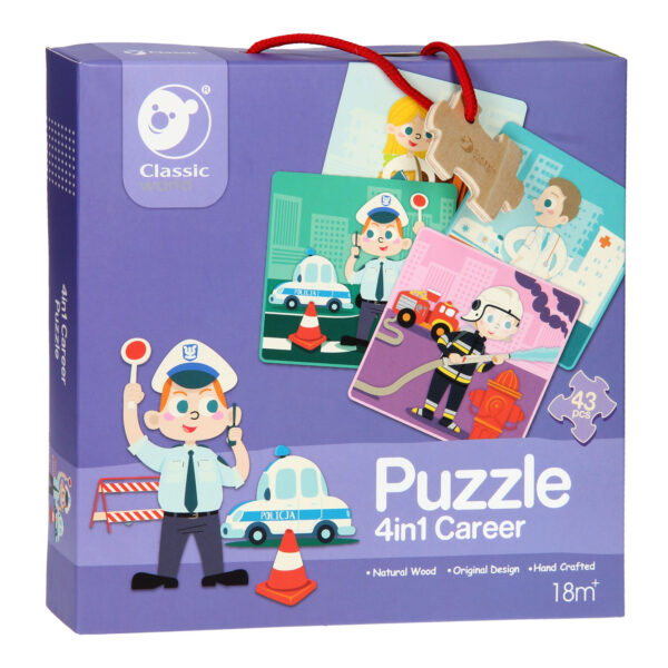 Classic World Houten Puzzel Beroepen, 4in1