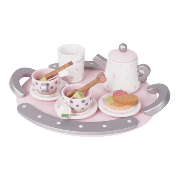 Classic World Houten Theeset Roze, 13dlg.