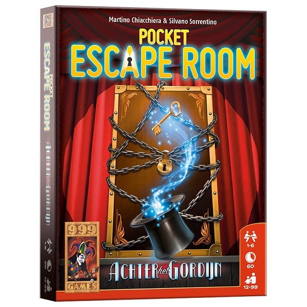 999 Games Pocket Escape Room - Achter het gordijn kaartspel