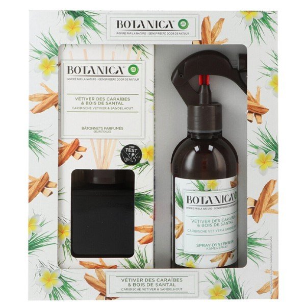 Air Wick Giftset Botanica RS 236ml+RD 80ml Caribbean Vetiver&Sandalwood