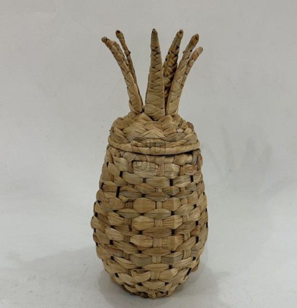 Ananas mand riet 22x20x35cm