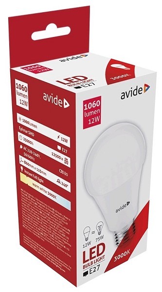 Avide LED Globe G60 12W E27 240° warmwit 3000K (1060 lumen) ABG27WW-12W-AP