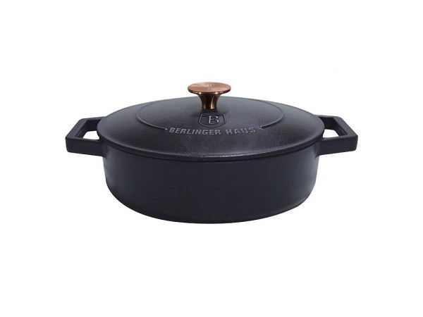 Braadpan Ø26cm gietijzer mat black