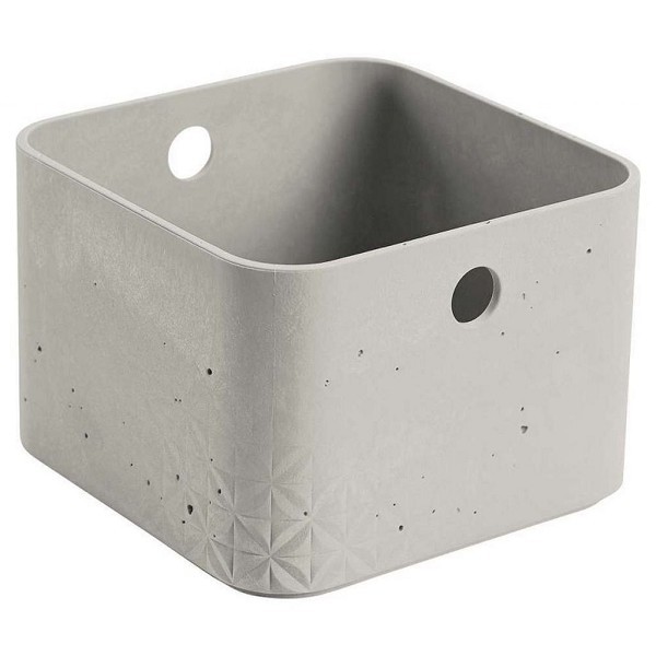 Curver Beton opbergbox XS 3 liter kunststof 17x17x12cm