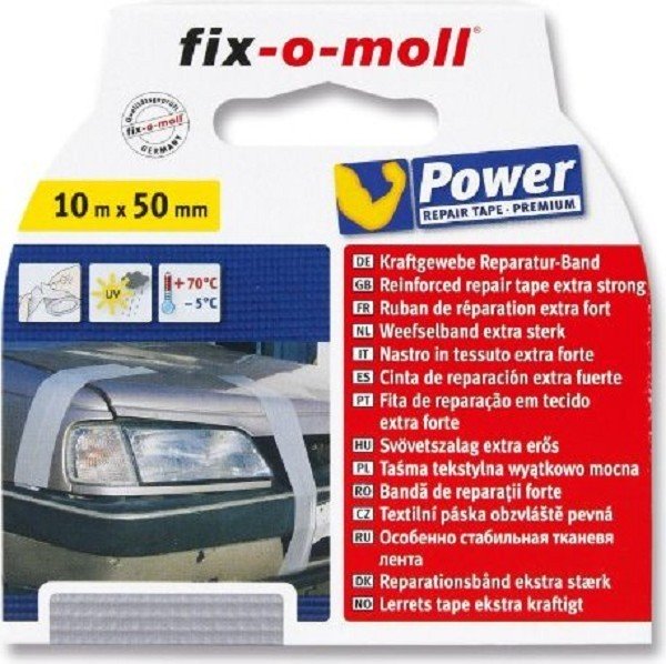 Fix-o-moll Weefselband grijs 10mx50mm