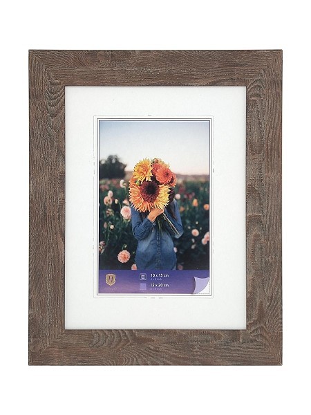 Henzo Fotolijst Dahlia 15x20cm midden bruin