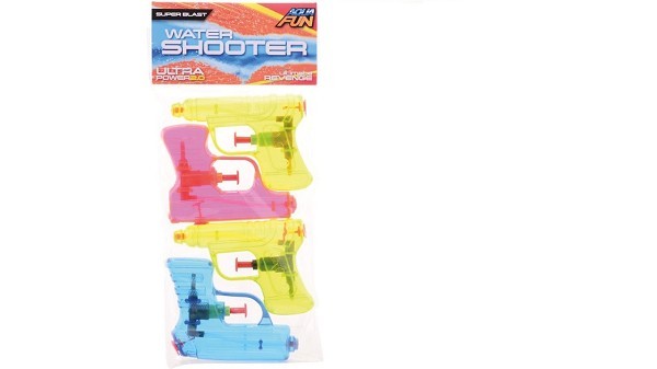 John Toy Aqua Fun waterpistool 4-pack shooter ± 11cm