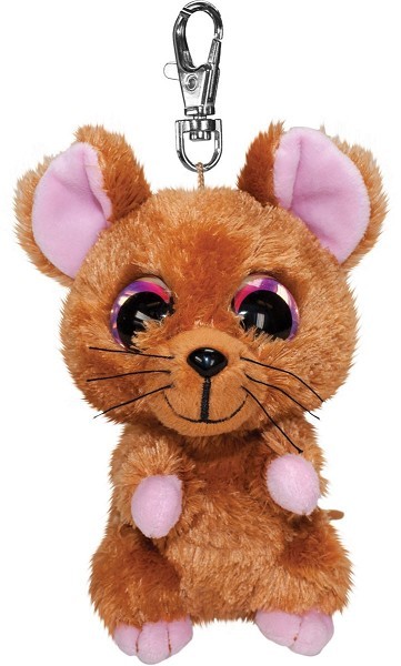 Lumo Stars Knuffel Mouse Mus met clip 8,5cm  sleutelhanger