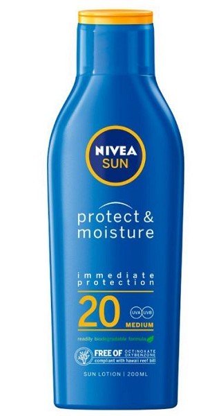 Nivea Sun Protect&Moisture Lotion SPF20 zonnebrand 200ml