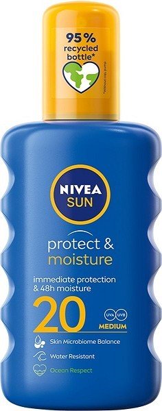 Nivea Zonnebrand Spray Protect & Moisture SPF20 200ml