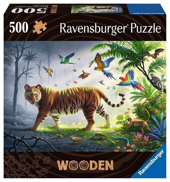 Ravensburger Tijger in de jungle houten puzzel 500 stukjes