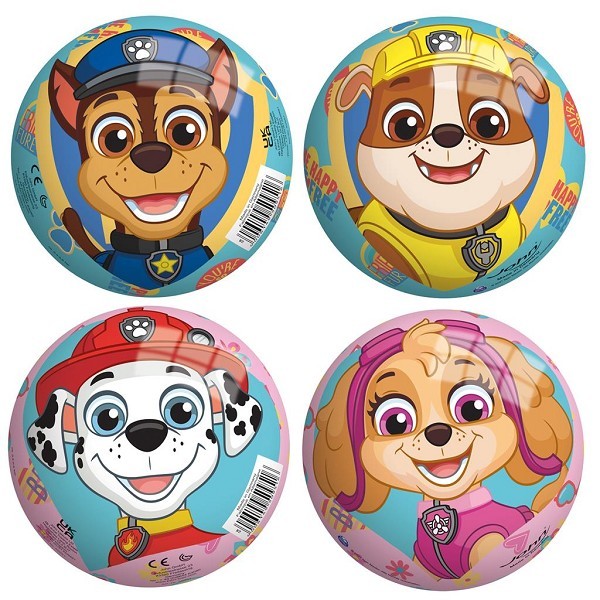 Speelbal Paw Patrol vinyl Ø13cm zak a 10 stuks