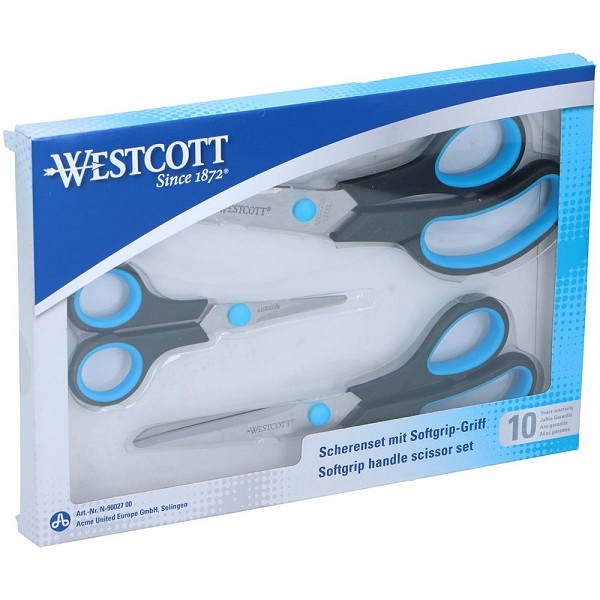 Westcott Scharenset 3-delig 13,8/20,1/24,8cm